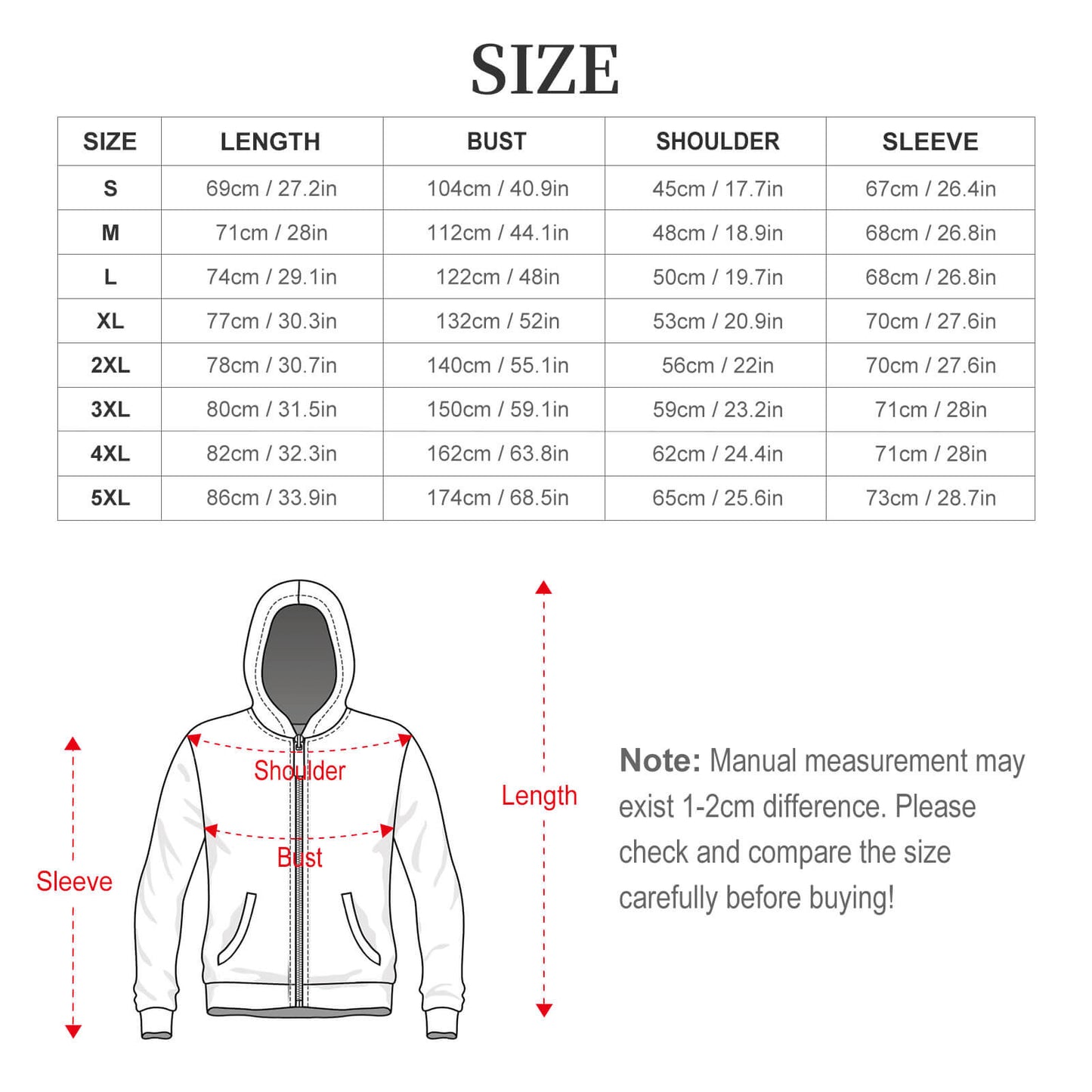 Double Layer Fleece Zippered Hoodies