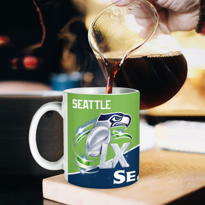 Seattle Seahawks LX Super Bowl Champ Mug