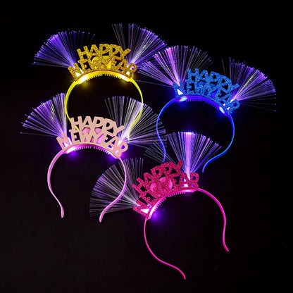 Happy New Year Luminous Fiber Headband