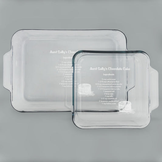 Glass Baking and Cake Dish Set - Customizable