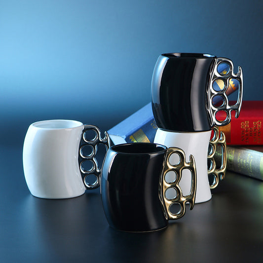 Brass Knuckles Ceramic Coffee Mug