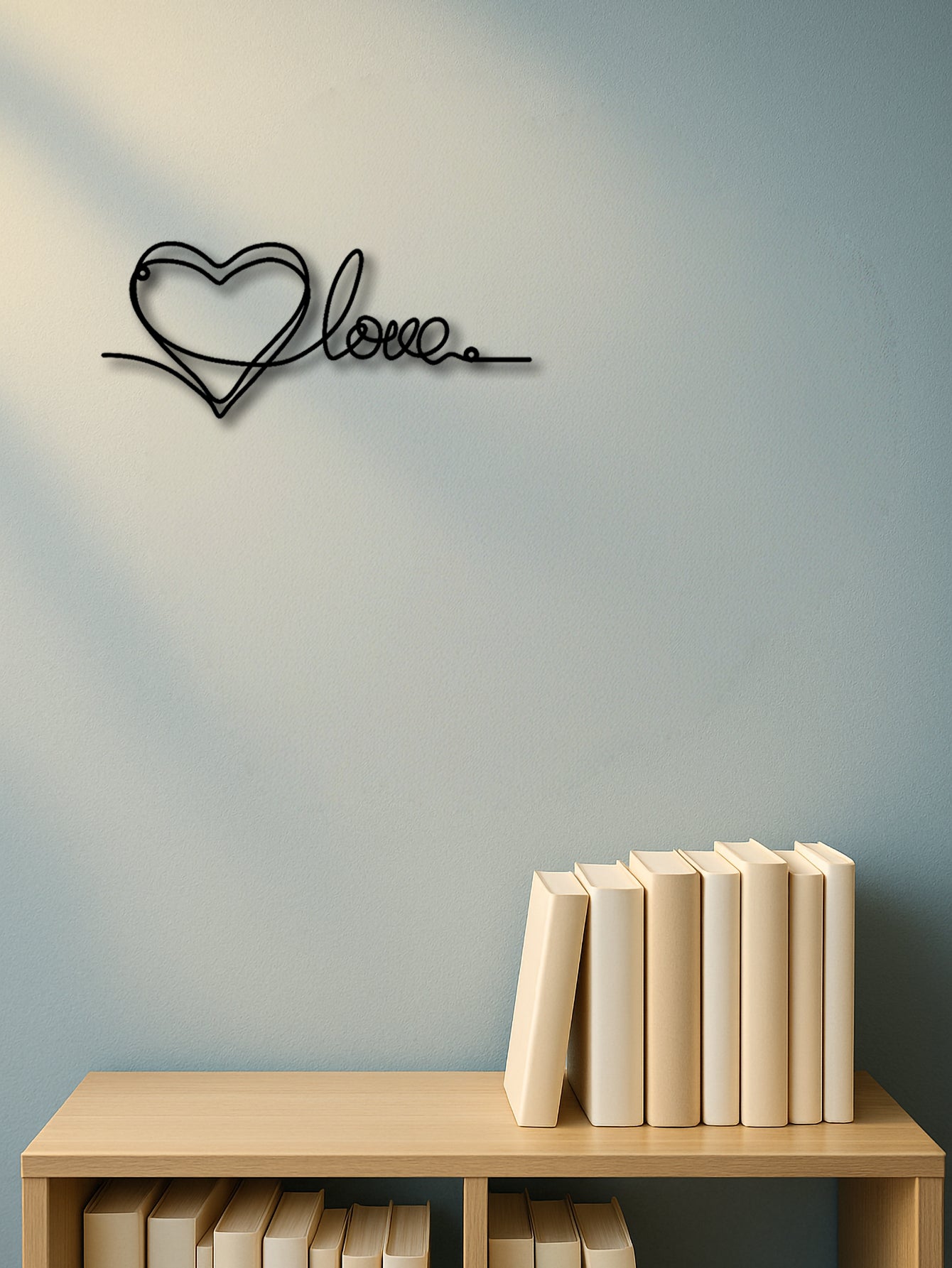 Silhouette - Metal Heart Love Line Art