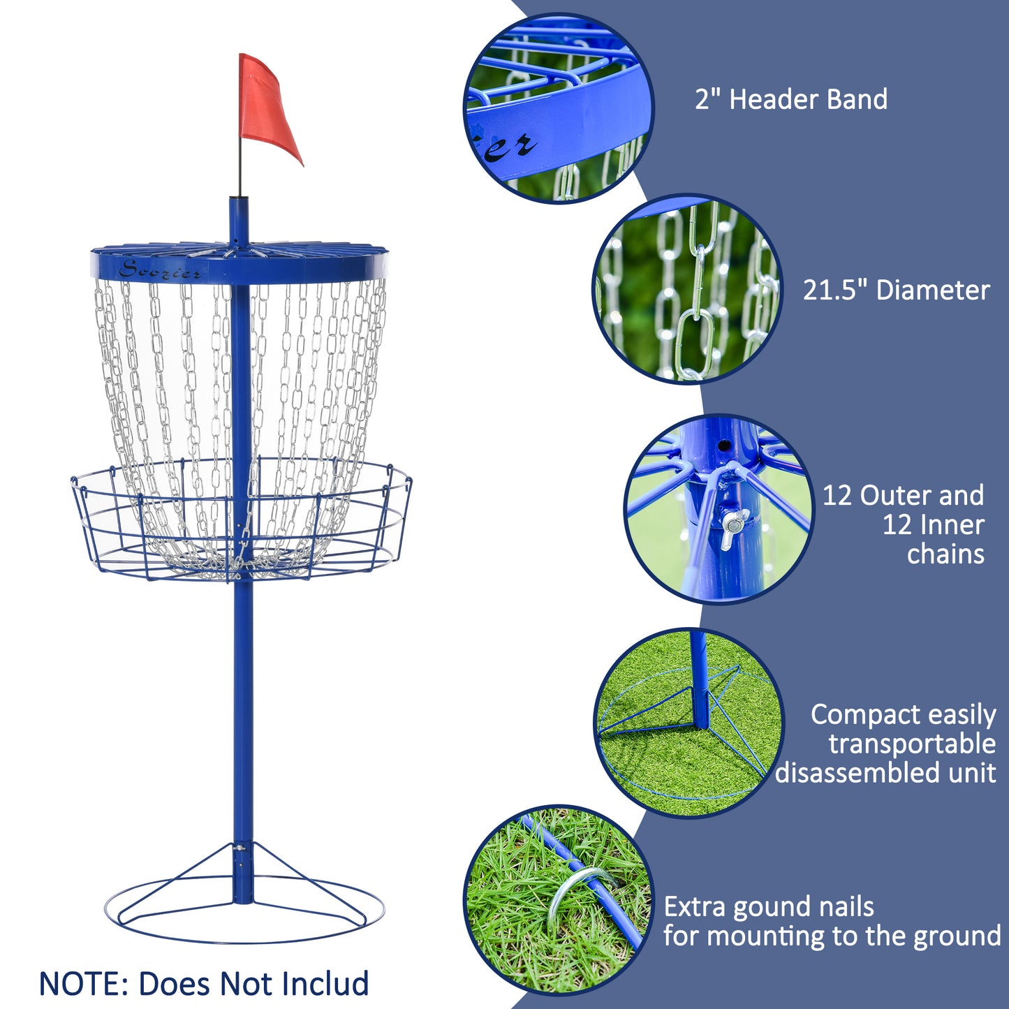 Portable Disc Golf Practice Basket