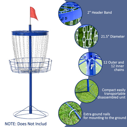 Portable Disc Golf Practice Basket