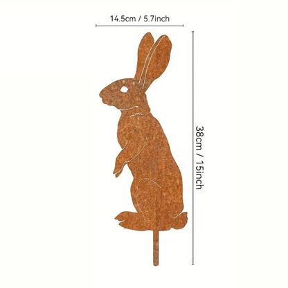 Silhouette - Metal Bunny Yard Stake