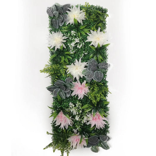 Artificial Plant Lawn Backdrop - Dahlia-Like Flowers - Shop Jobie