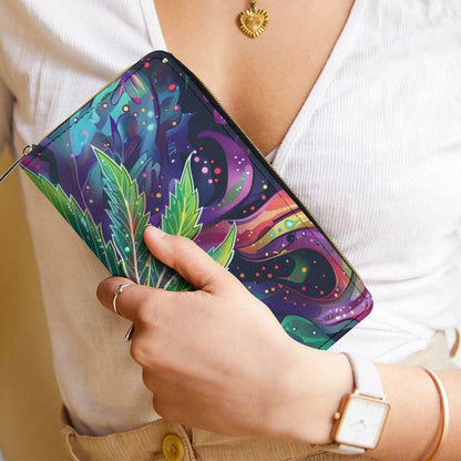 Rainbow Weed Faux Leather Wallet - Shop Jobie