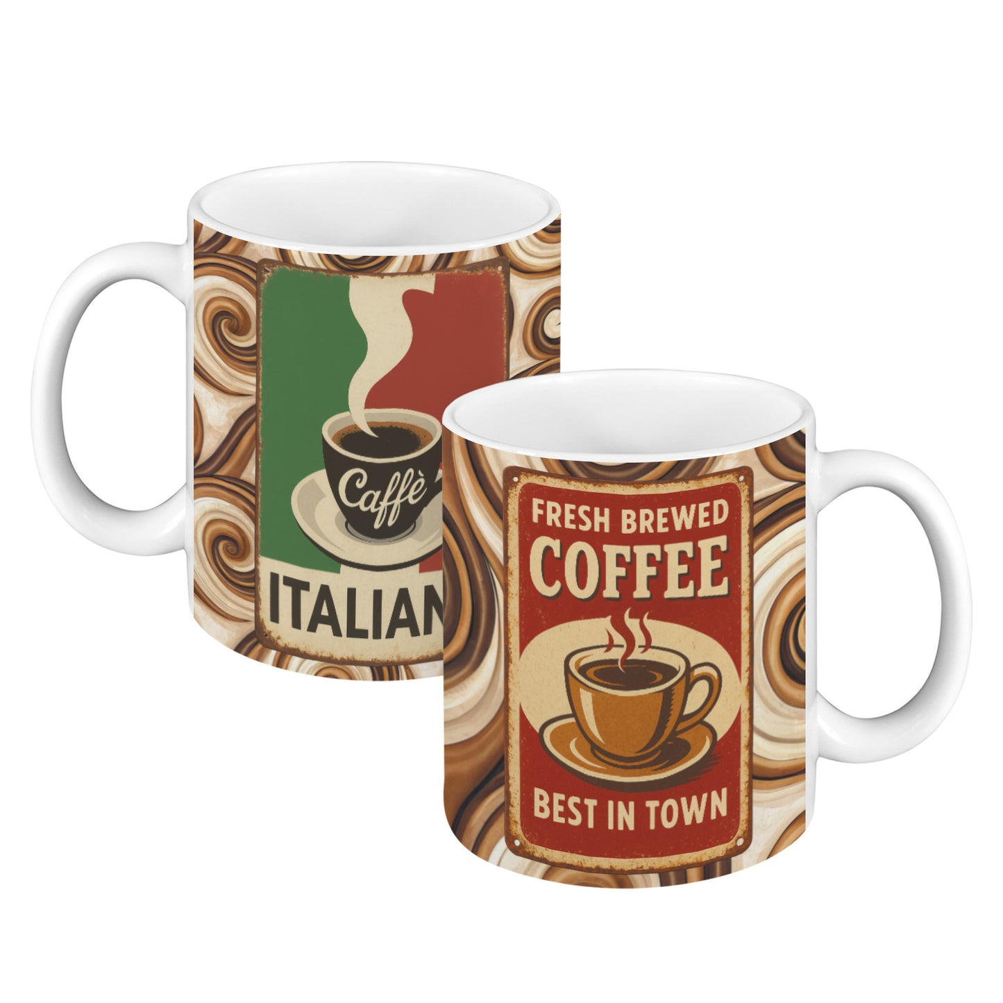2pc Ceramic Mugs