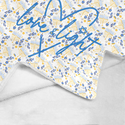 Happy Hanukkah Cozie Hug Blanket