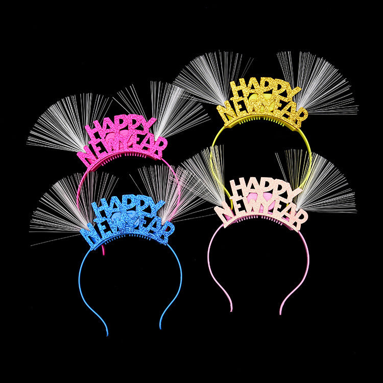 Happy New Year Luminous Fiber Headband