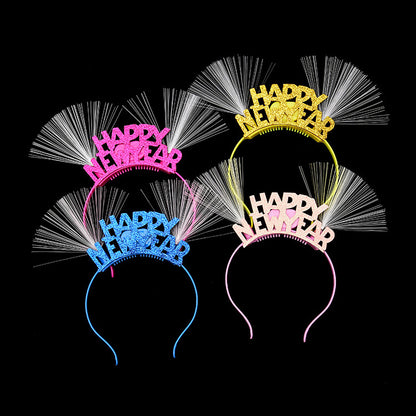Happy New Year Luminous Fiber Headband