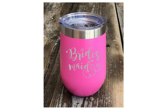 Pink Stemless Wine Tumbler