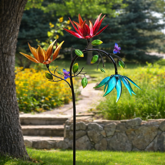 Wind Spinner - Butterflies & Flowers