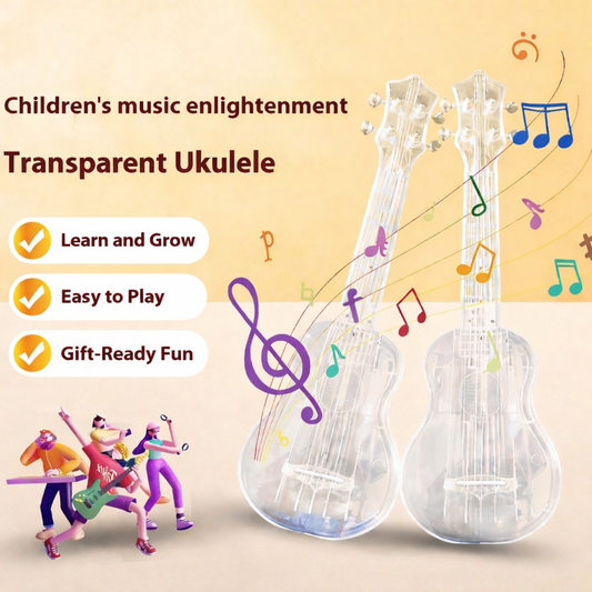 21-inch Transparent Four-String Beginners Ukulele Guitar