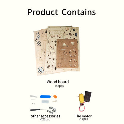 3d Wooden Puzzle 168pc Electric Marble Run