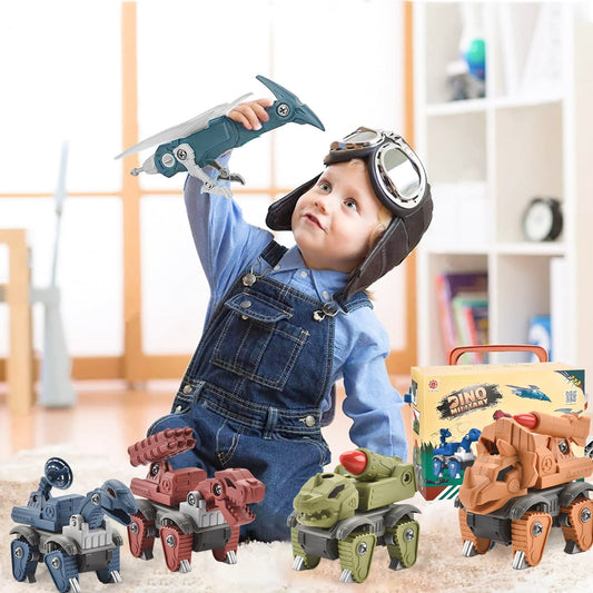 5-Pack Take-Apart Dinosaur STEM Toy Set