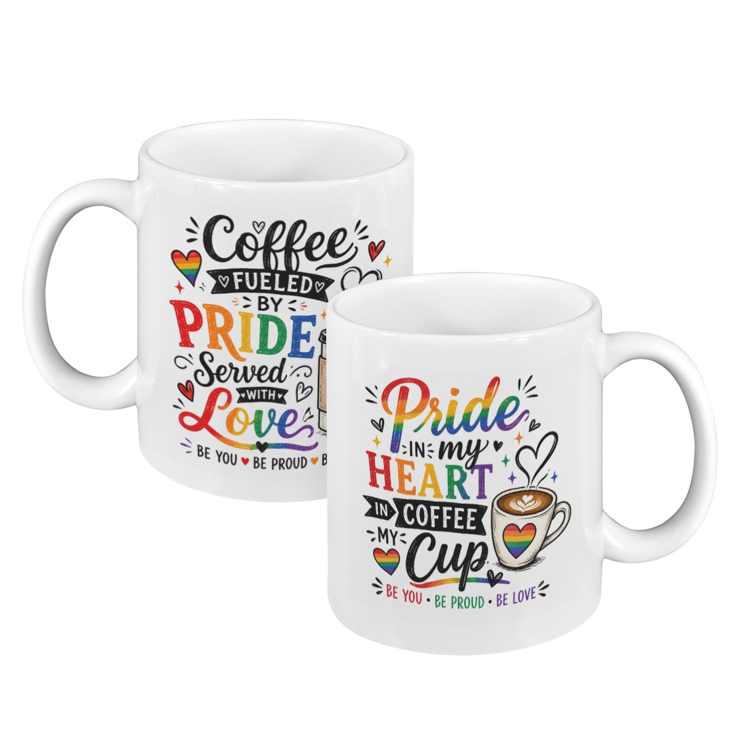 2pc Ceramic Mugs