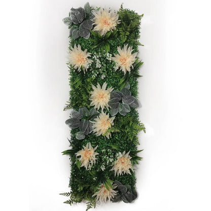 Artificial Plant Lawn Backdrop - Dahlia-Like Flowers - Shop Jobie