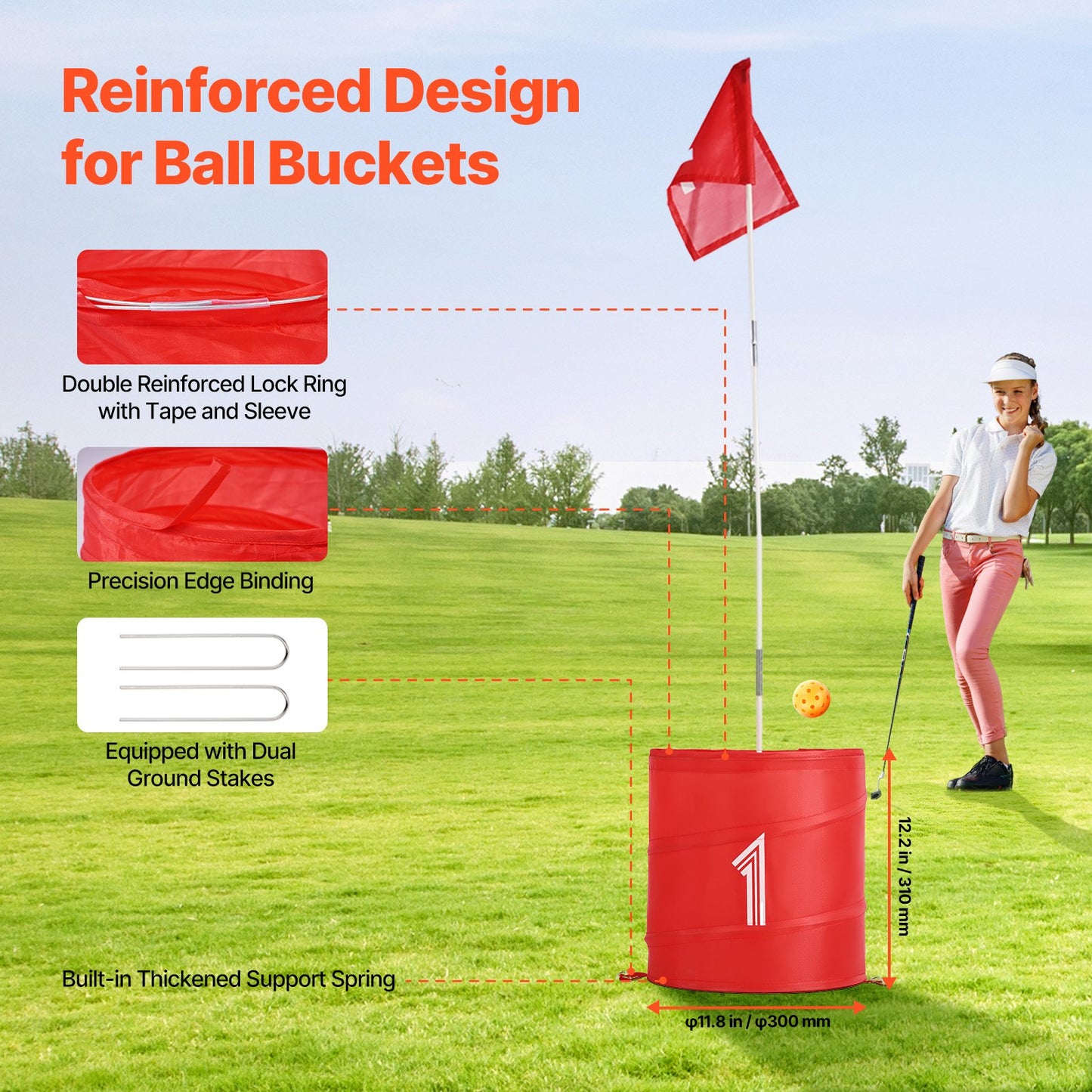 6 Hole Backyard Golf Game Set