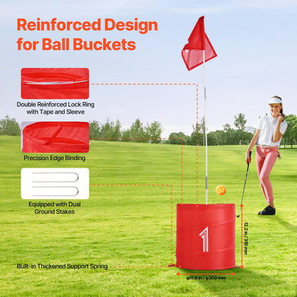 6 Hole Backyard Golf Game Set