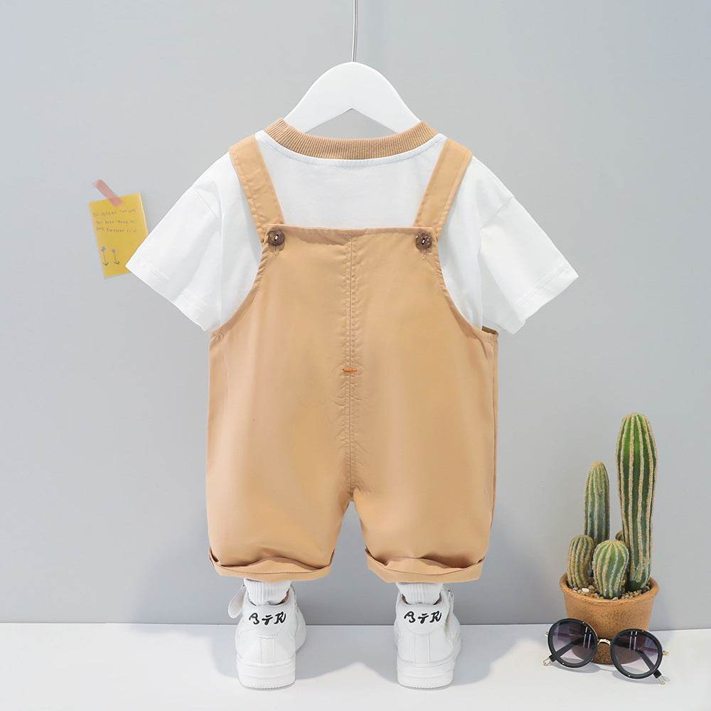 Summer Cartoon Short-Sleeved Overalls - Shop Jobie