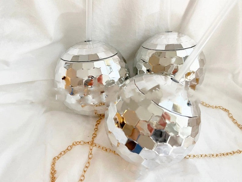 Sparkly Disco Ball Beverage Cup