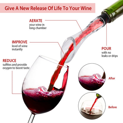 Smart Air Intake Wine Aerator Pourer Spout