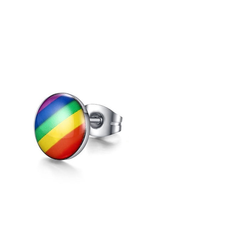 Rainbow Stud Earrings