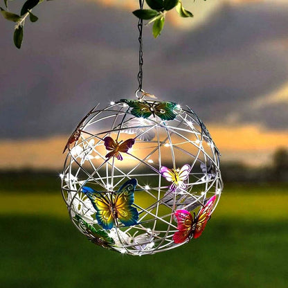 Butterfly Ball Metal Solar Light - Shop Jobie