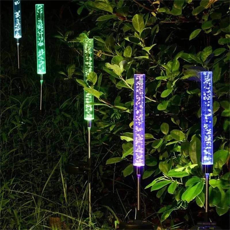 Solar Garden Tube RGB Color Changing LED Lights - Shop Jobie