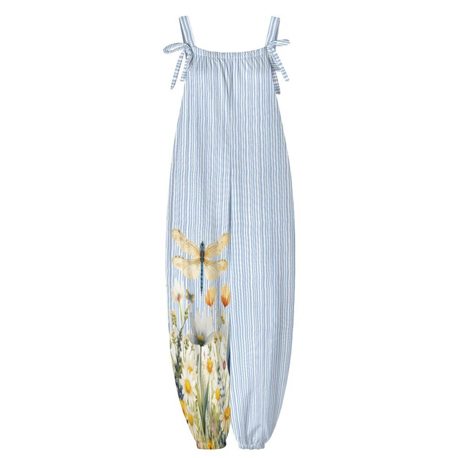 Bow Knot Baggy Overalls - Shop Jobie