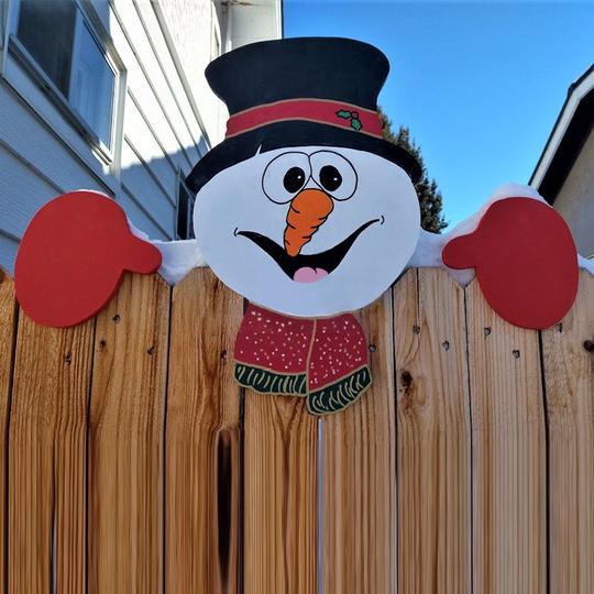 Christmas Fence Top Decoration