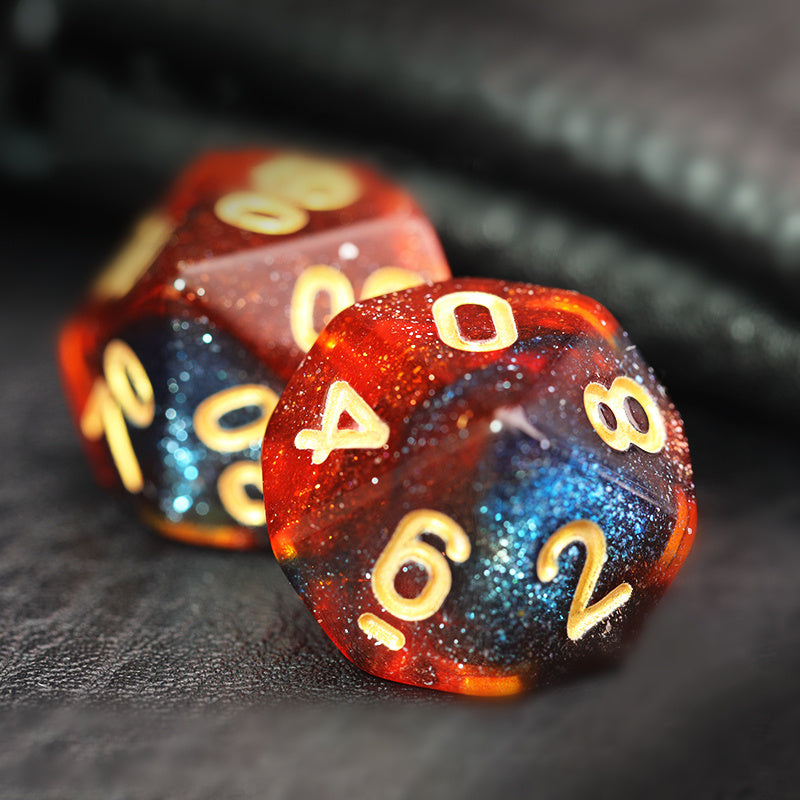 Acrylic Board Game Multi-sided Dice Set