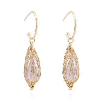Light Luxury Ocean Series Pearl Earrings - Shop Jobie