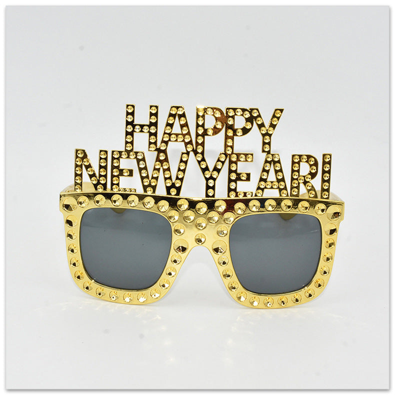 D-   HAPPY NEW YEAR Funny Party Glasses
