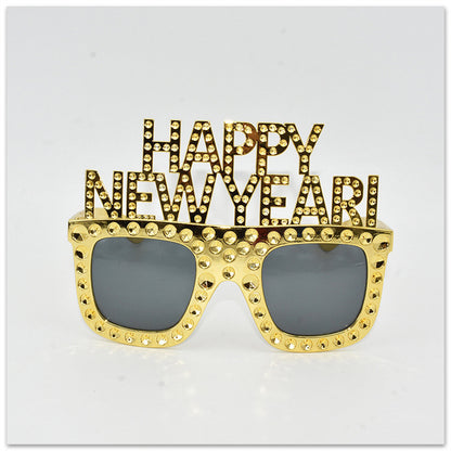 D-   HAPPY NEW YEAR Funny Party Glasses
