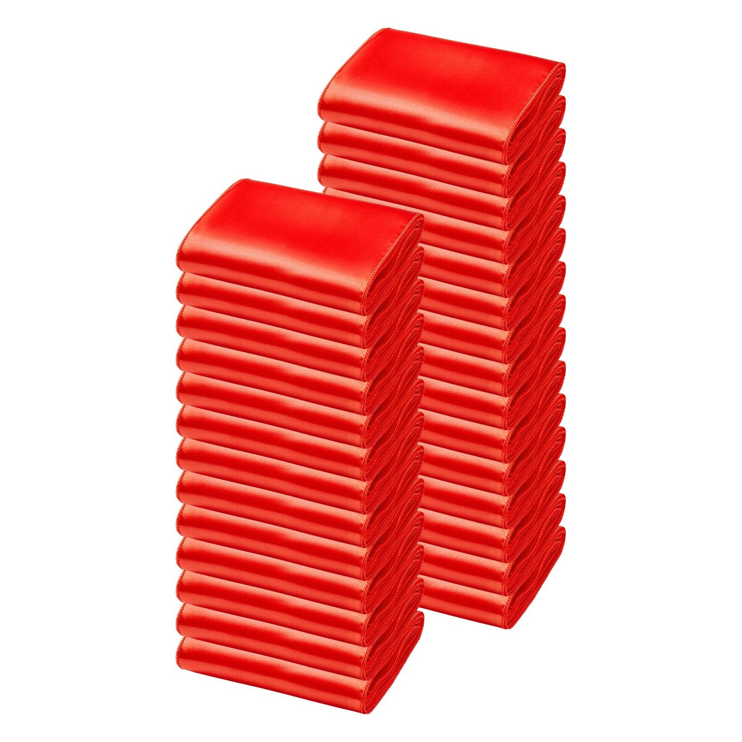 Banquet Chair Sashes - Red Satin Bands