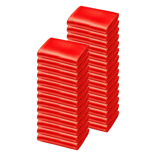 Banquet Chair Sashes - Red Satin Bands