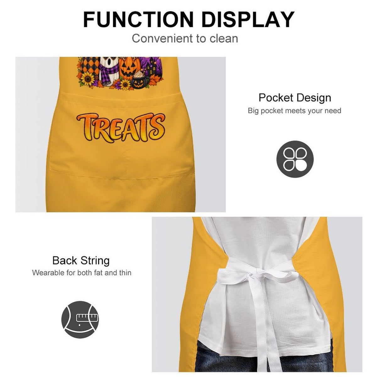 Halloween Bib Apron