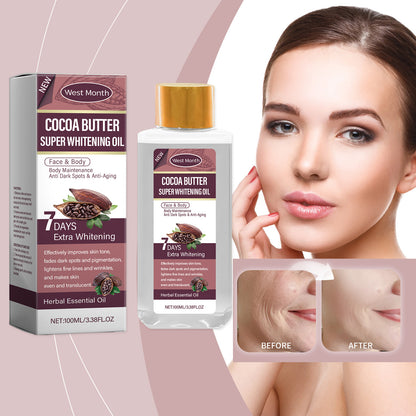 West Month Hyaluronic Acid Infused Whitening Cocoa Body Oil
