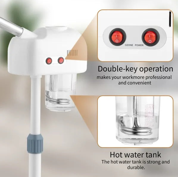 2 In 1 Facial Steamer W/3X Magnifying Lamp