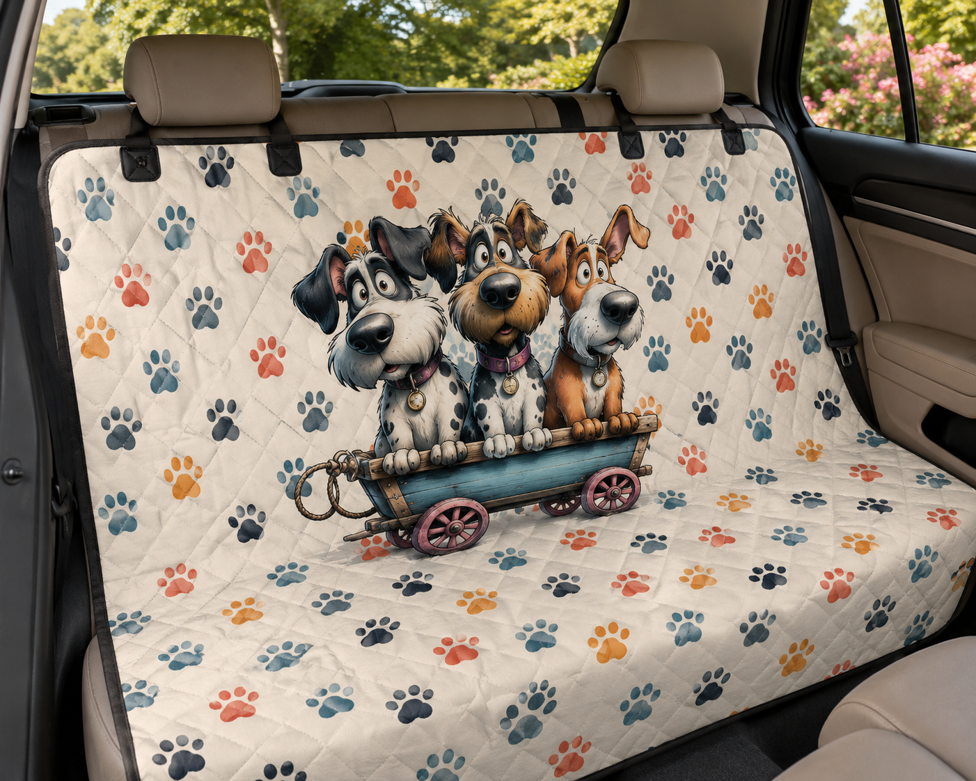 Custom Quilted Pet Seat Cover