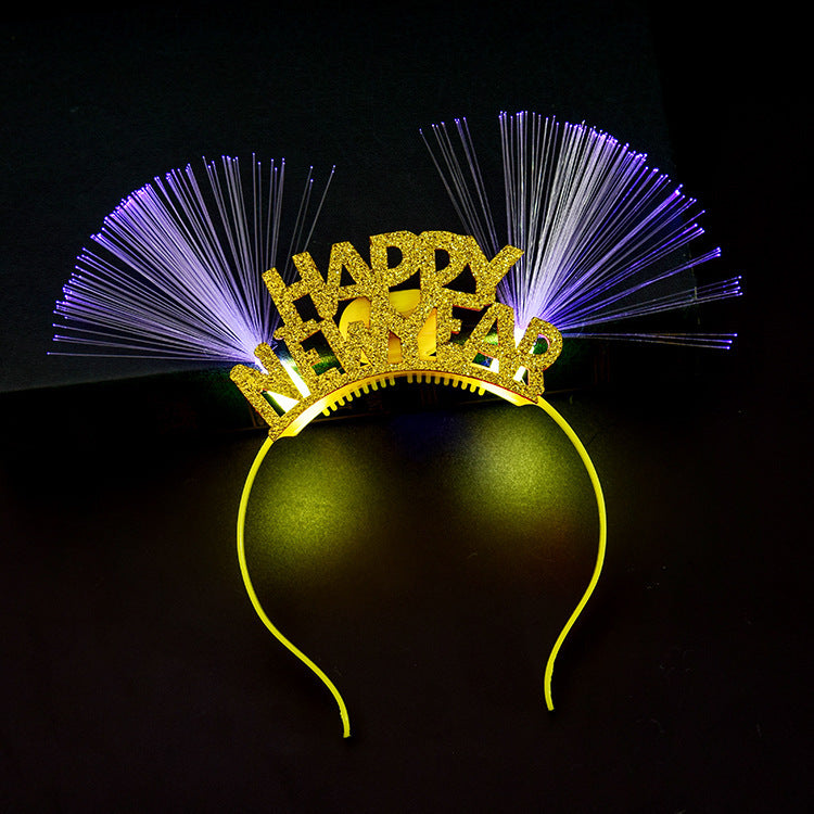 Happy New Year Luminous Fiber Headband