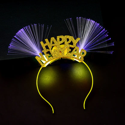 Happy New Year Luminous Fiber Headband
