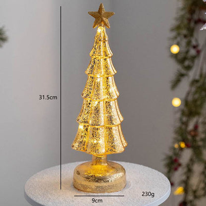 Lux Glass Christmas Tree Figurines - Shop Jobie