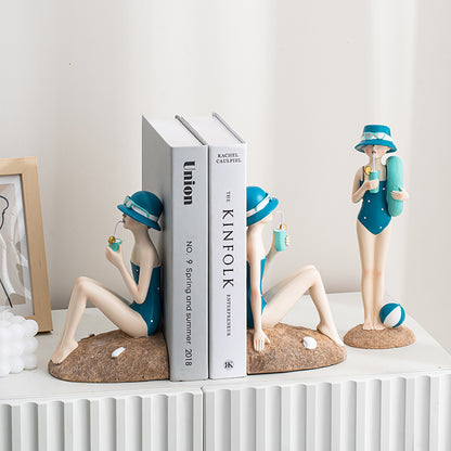 Beach Girl Bookends