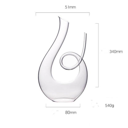 Light luxury U-Shaped Harp Wine Decanter - Shop Jobie