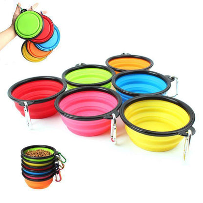 2-in-1 Portable Silicone Dog Feeder Bowl - Shop Jobie