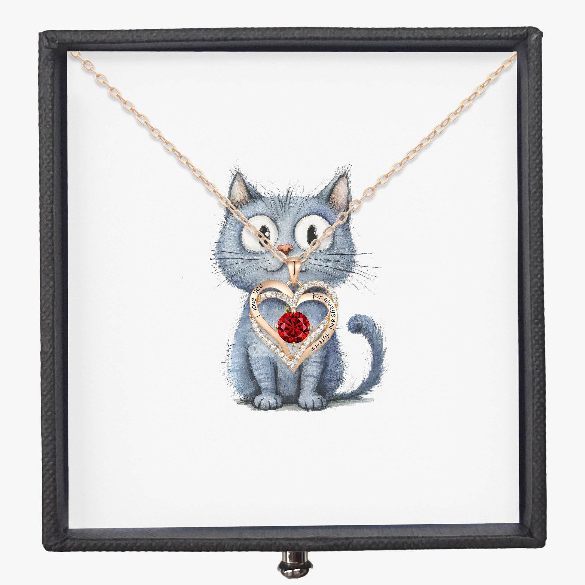 Heart Birthstone Necklace For Mom - Shop Jobie
