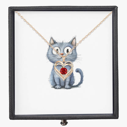 Heart Birthstone Necklace For Mom - Shop Jobie